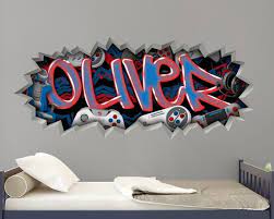 Gamer Graffiti Wall Decal Custom