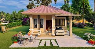 modern three bedroom house plan in a