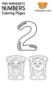 free printable number coloring pages 1