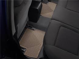 ford flex rear rubber mats tan