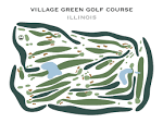 Village Green Golf Course Illinois Golf Course Map Golf - Etsy Canada