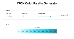 json color palette generator