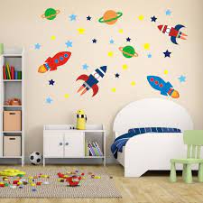 Space Rocket Wall Stickers Space Wall