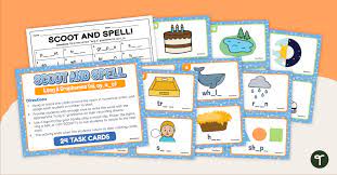 words scoot task cards
