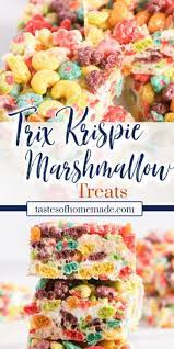 trix krispie marshmallow treats