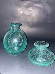 Bubble Glass Vases Set