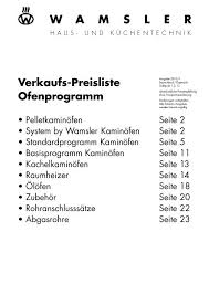 Kaminöfen, pelletöfen und holzherde vom deutschen markenhersteller: Standardprogramm Kaminofen Wamsler Gmbh