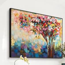 Abstract Painting Tree Painting Gold