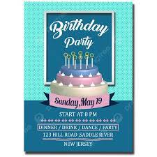 birthday invitation card template psd