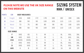 arena size charts here you will find