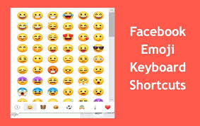 facebook emoji keyboard shortcuts with