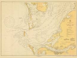 Historical Nautical Chart 586 6 1942 Tampa Bay Southern Part