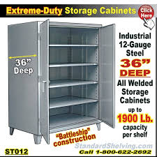 extreme duty 36 deep steel storage cabinets