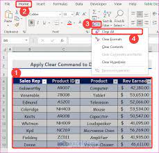 how to delete a data table in excel 4