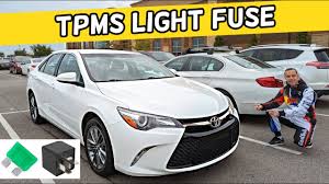 toyota camry tpms light fuse location