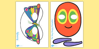 The most common printable hungry caterpillar material is paper. Free Butterfly Mask Template The Very Hungry Caterpillar