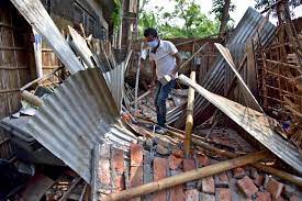 The #assam #earthquake today left taj vivanta #guwahati with quite a bit of structural damage.#tezpur. 9lbup0ihhfbmom