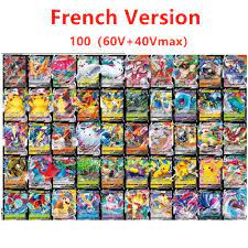 100PCS French Version Pokemon Cards V GX MEGA TAG TEAM EX Game Battle Card  Pokemon Cards Vmax French For Kid - buy at the price of $8.29 in  aliexpress.com