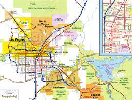 detailed road map of las vegas city
