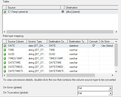 import date with ssms sql datatool