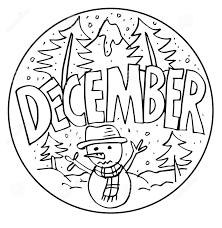 december coloring pages printable for