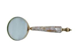 Mop Handle Magnifying Glass Brass