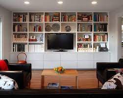 tv stand with bookshelves idi design