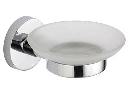 Alpha Glass Soap Dish Holder