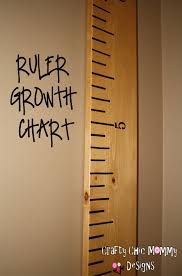 Crafty Chic Mommy P B K O Giant Ruler Growth Chart