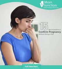 confirm pregnancy without doing a test