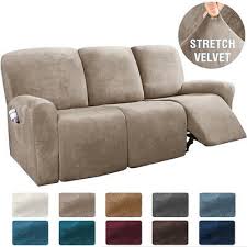 3 seater recliner sofa covers velvet