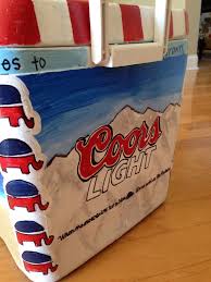 Coors Light Cooler Formal Cooler Ideas Fraternity Coolers Cooler Painting