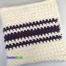 Moss Stitch Baby Blanket Crochet