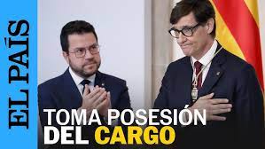 CATALUÑA | Illa toma de posesión como presidente de la Generalitat y promete gobernar "para todos" - YouTube