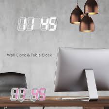 Modern Design 3d Large Wall Clock Led
