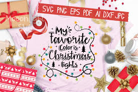 My Favorite Color Is Christmas Lights Graphic By Araysvg Creative Fabrica