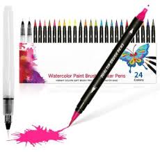 Watercolor Dual Tip Brush Pen Sets For