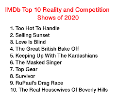 officially the best reality tv shows to