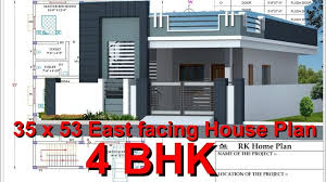 35 X 53 East Facing 4 Bhk House Plan