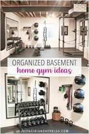 Organized Basement Home Gym Ideas