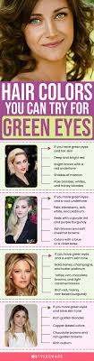 best hair color for green eyes with