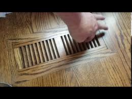 wood floor vents staining and