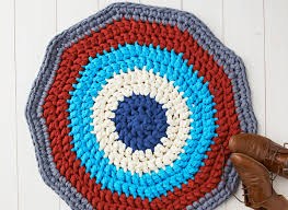 easy crochet rug pattern gathered