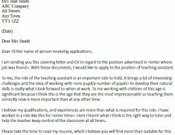 Covering Letter For Teaching Assistant Job Pinterest