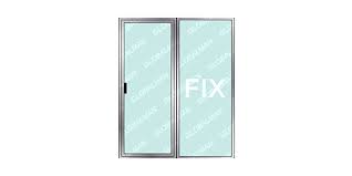 Aluminium Glass Sliding Door 1x Opener