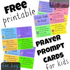 free printable prayer prompt cards for
