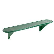 Curved Recycled Plastic Bench Earth