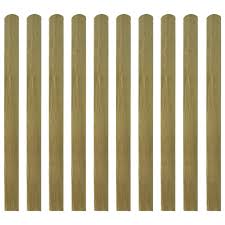 Our durable fence slats and privacy fence tapes provide privacy, security, wind protection, and enhanced aesthetics to your chain link fence. Vidaxl 10x Impregnated Fence Slats 120cm Wood Garden Fencing Pickets Stake Buy Online In Andorra At Andorra Desertcart Com Productid 53526615