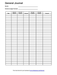 General Journal Accounting Form Business Forms Journal