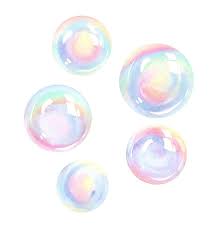 Watercolor Rainbow Bubbles Wall Decal
